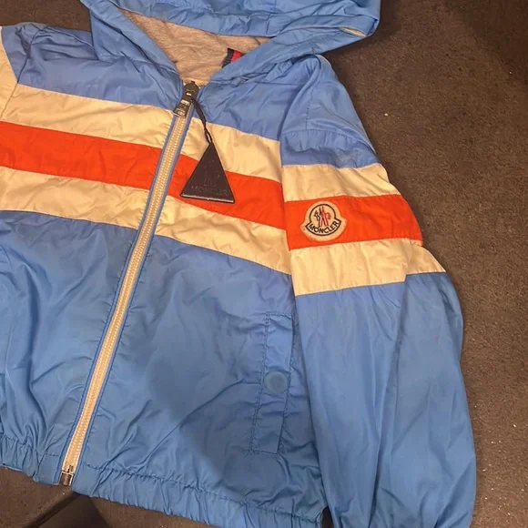baby moncler windbreaker Blue and Orange - Picture 2 of 3